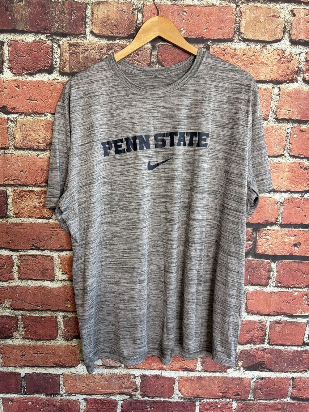 Penn State Nike T Shirt Adult 2XL Gray Athletic Cut Football Casual